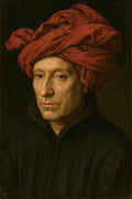 Jan Van Eyck Man in a Red Turban 1433 — The Artist's Gaze