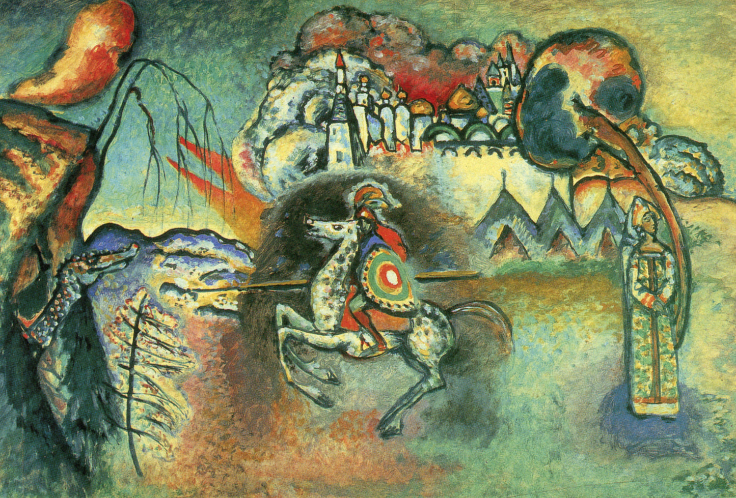 Kandinsky, Wassily (1866-1944) - George and the Dragon