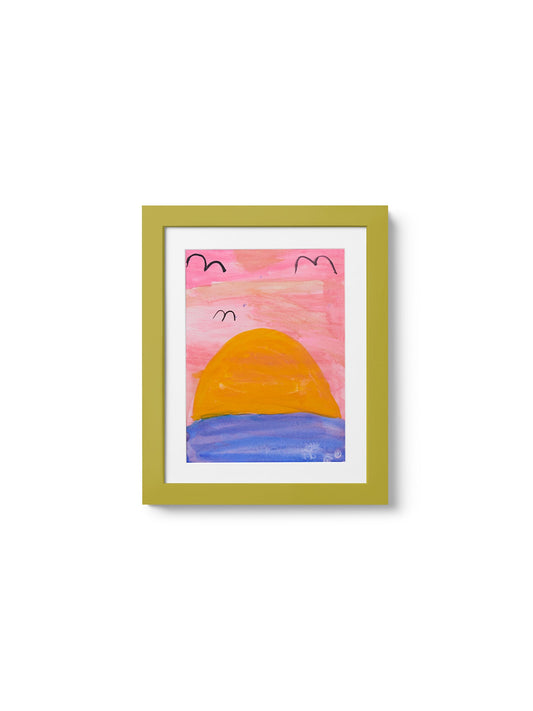 Kids Art Frame in Olive, 8.5x11 in | 22x28 cm