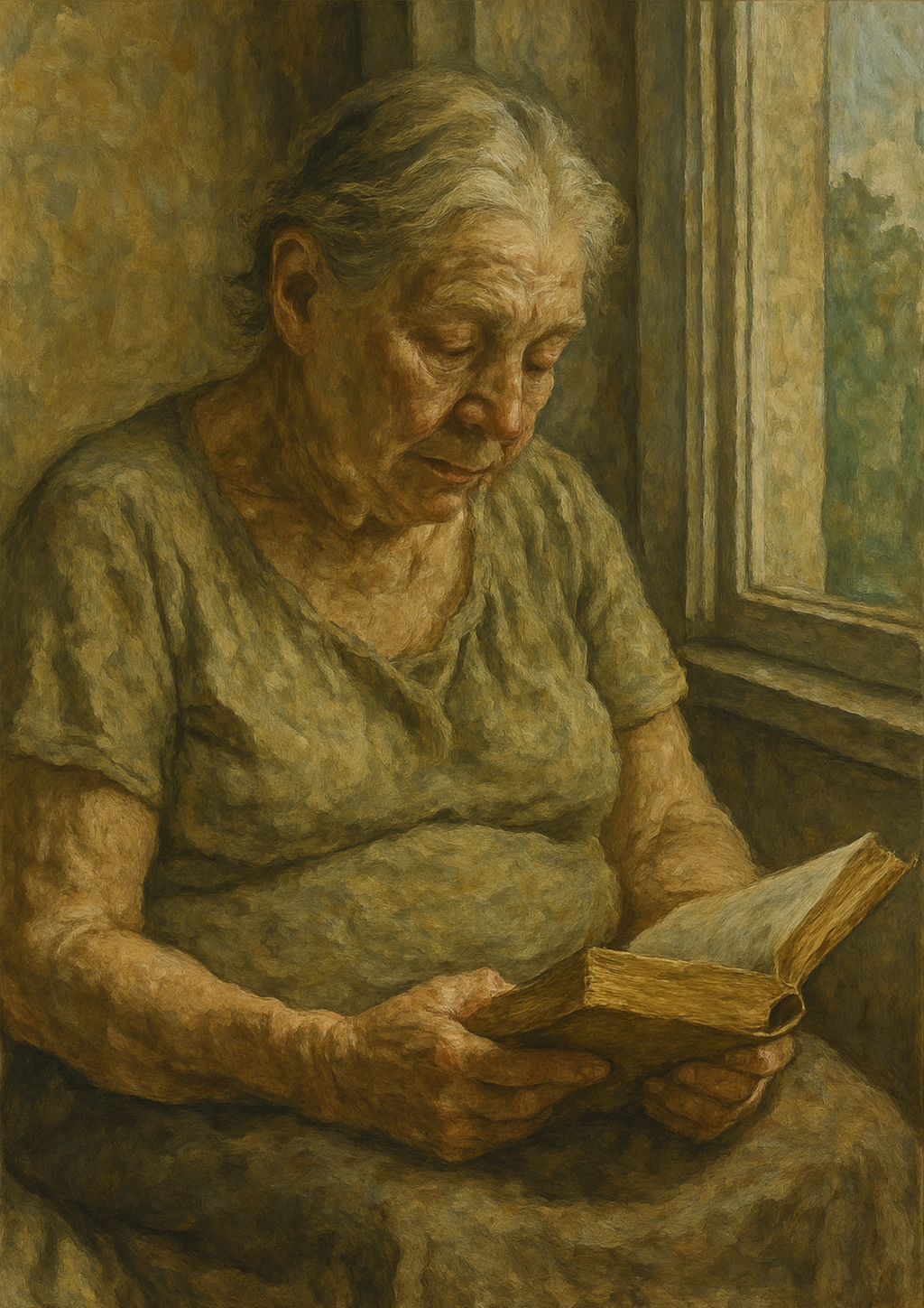 Eva - Post-War Figurative Realism Portrait