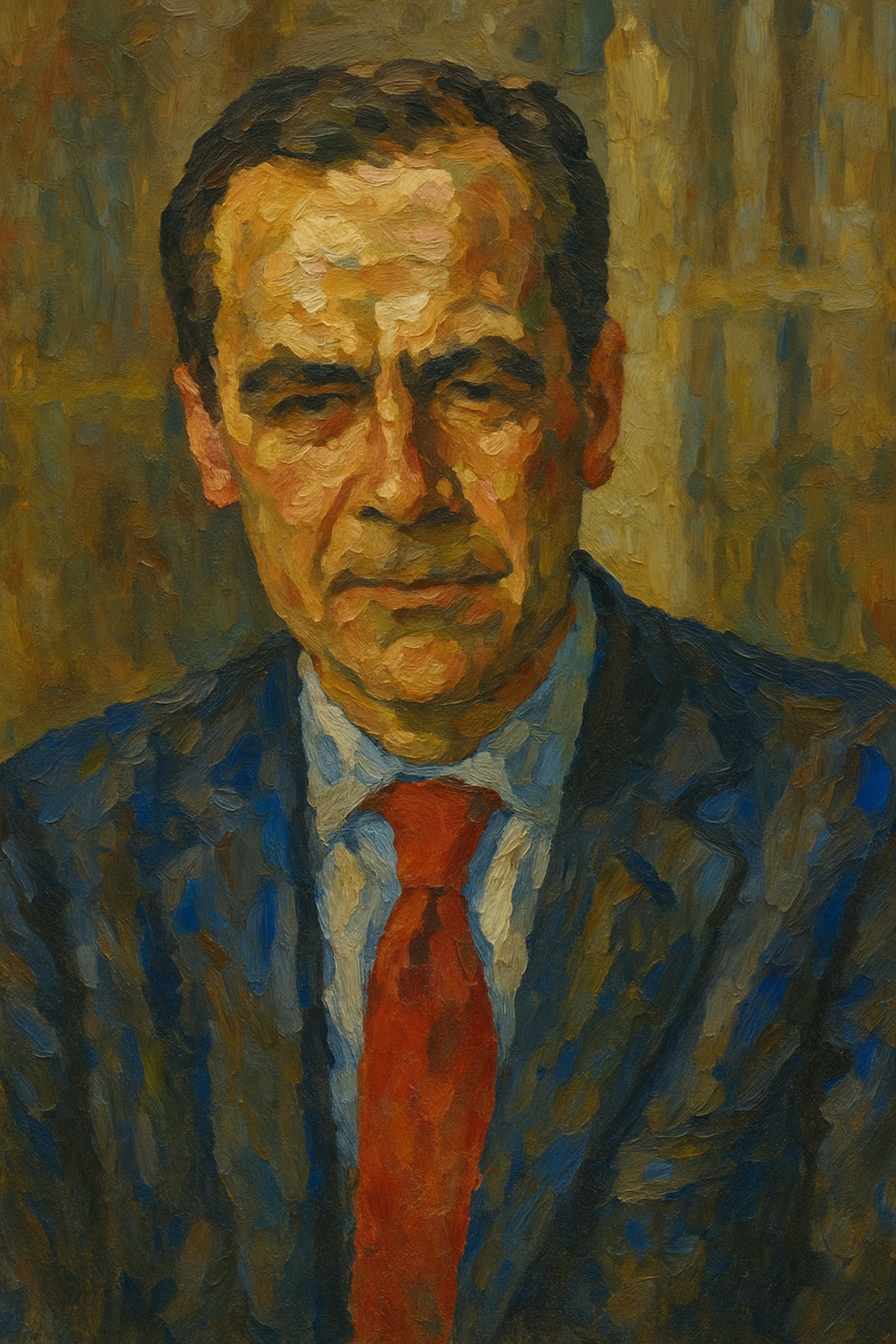 Mark Carney Portrait - Canadian Leadership Contemporary Art