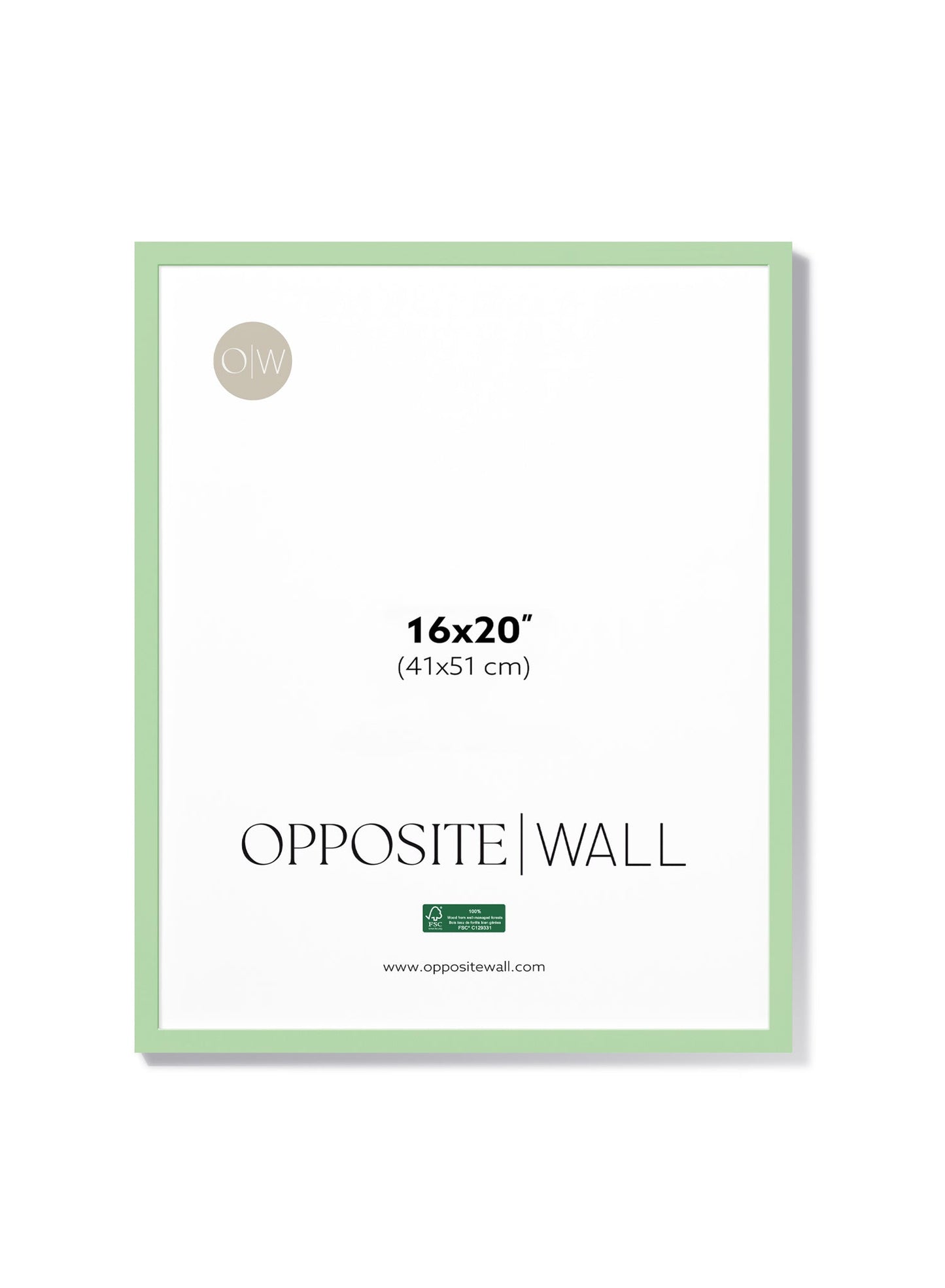 Mint Wood Frame, 16x20 in | 41x51 cm