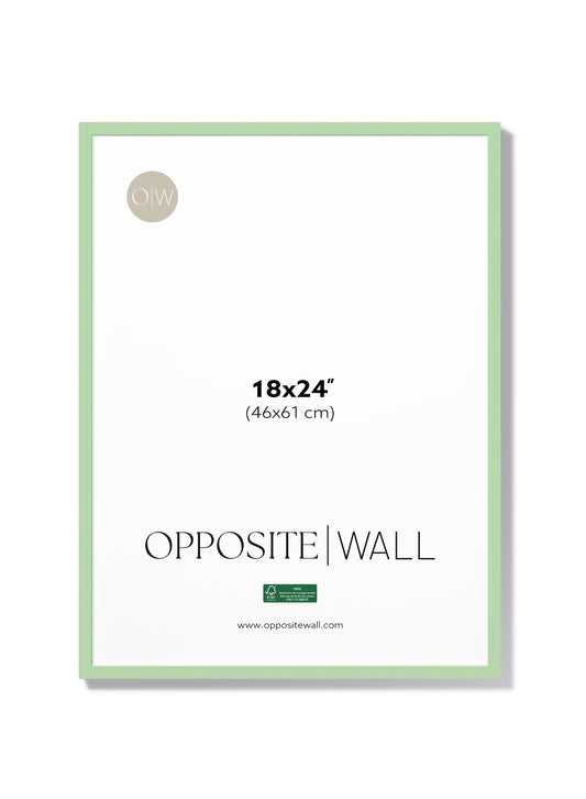 Mint Wood Frame, 18x24 in | 46x61 cm