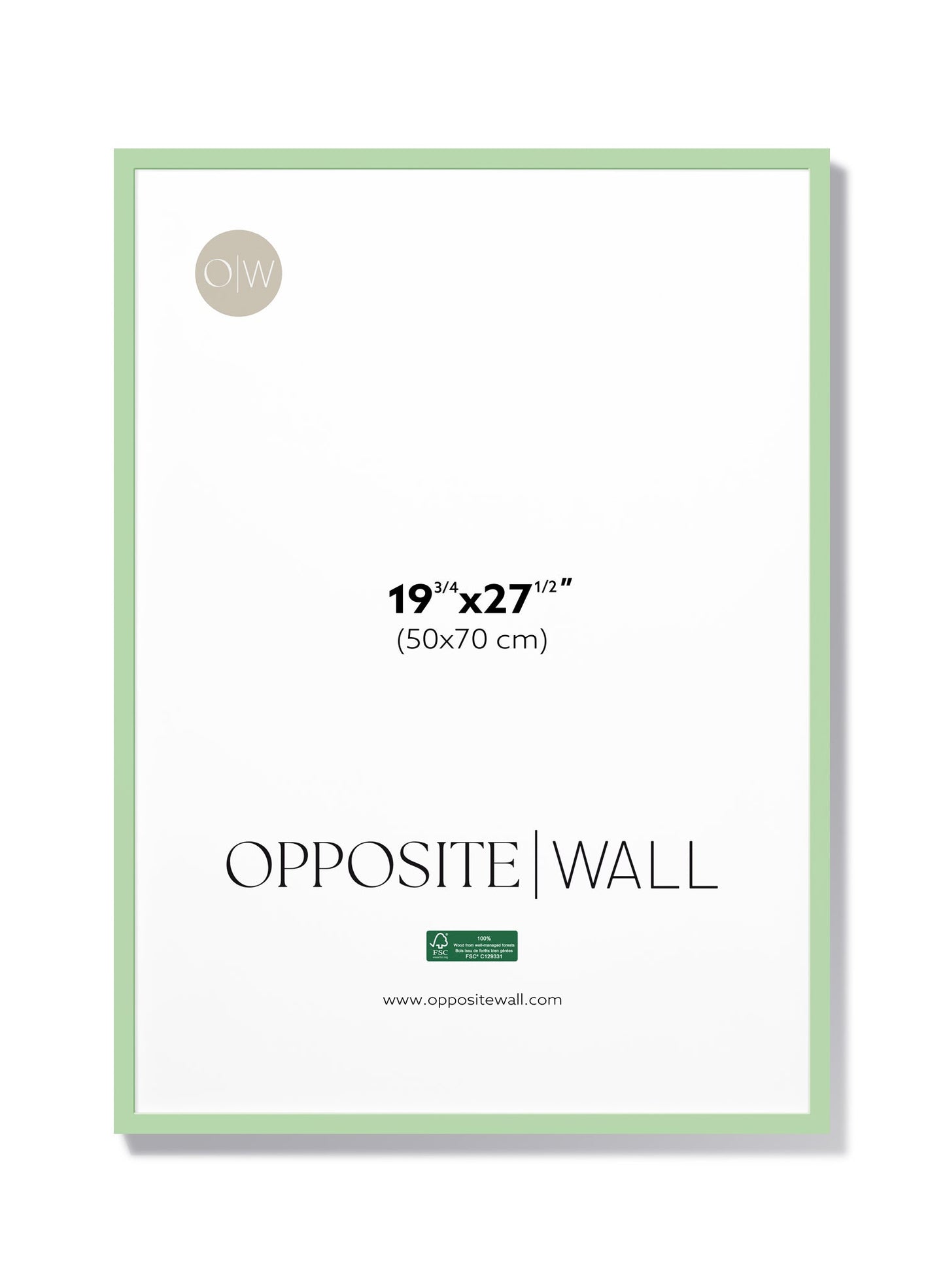 Mint Wood Frame, 19¾x27½ in | 50x70 cm