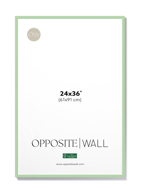 Mint Wood Frame, 24x36 in | 61x91 cm