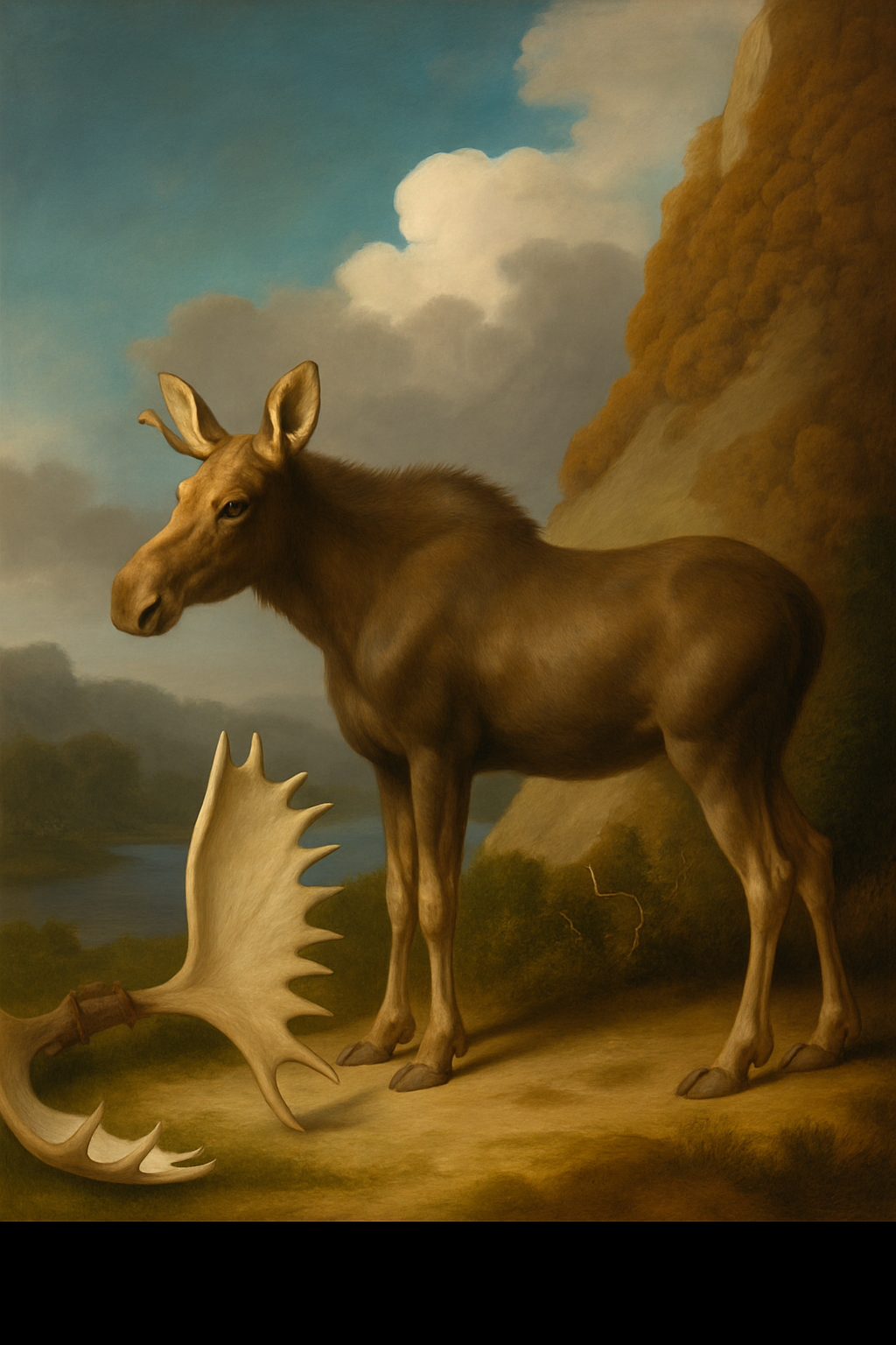 Moose with Antlers — After George Stubbs