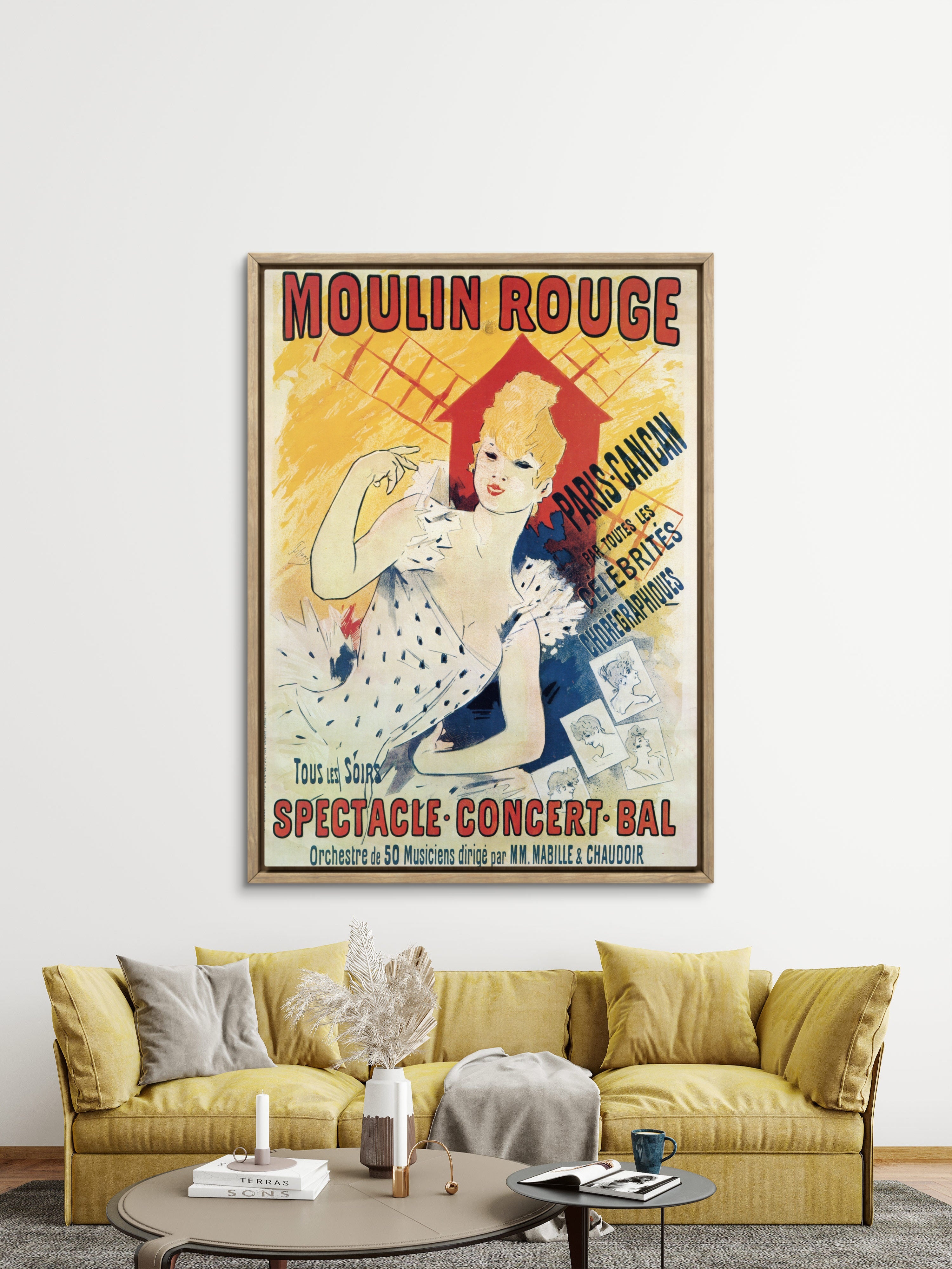 Jules Chéret Moulin Rouge 1892 - Vintage Belle Époque Poster