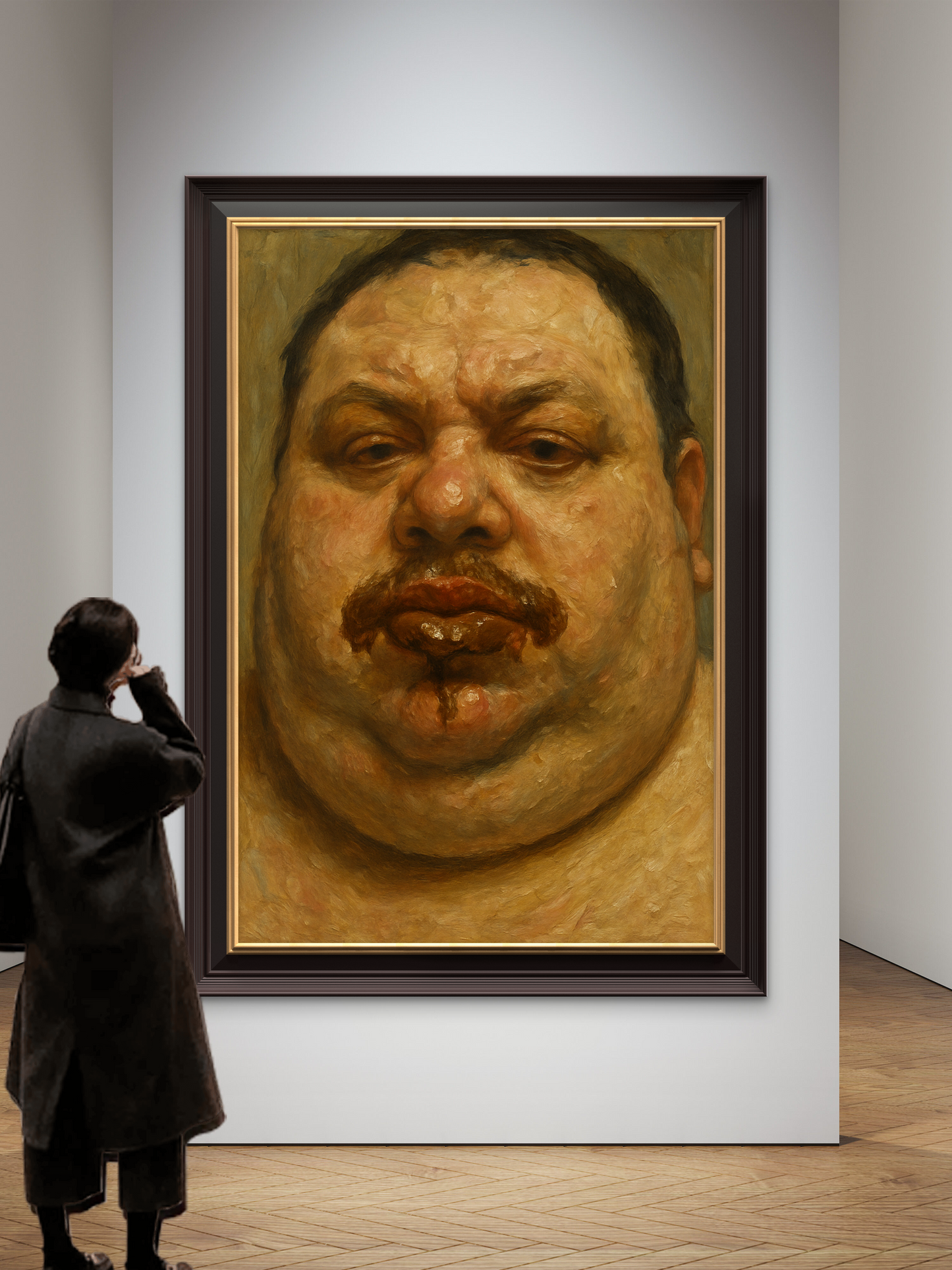 "Never Satisfied," in 19th-century realism.
