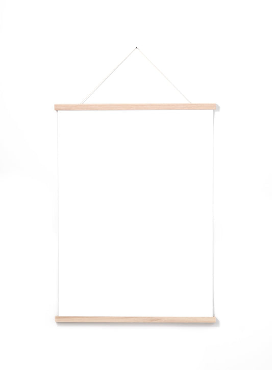 Solid Oak Poster Hanger, 20 in | 51 cm