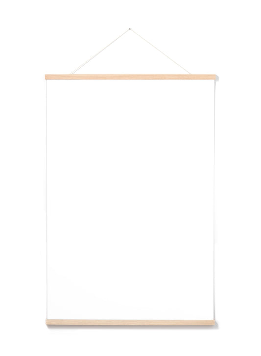 Solid Oak Poster Hanger, 24 in | 61 cm
