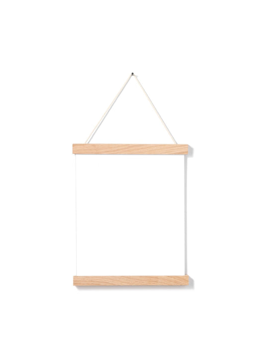 Solid Oak Poster Hanger, 8 in | 20 cm