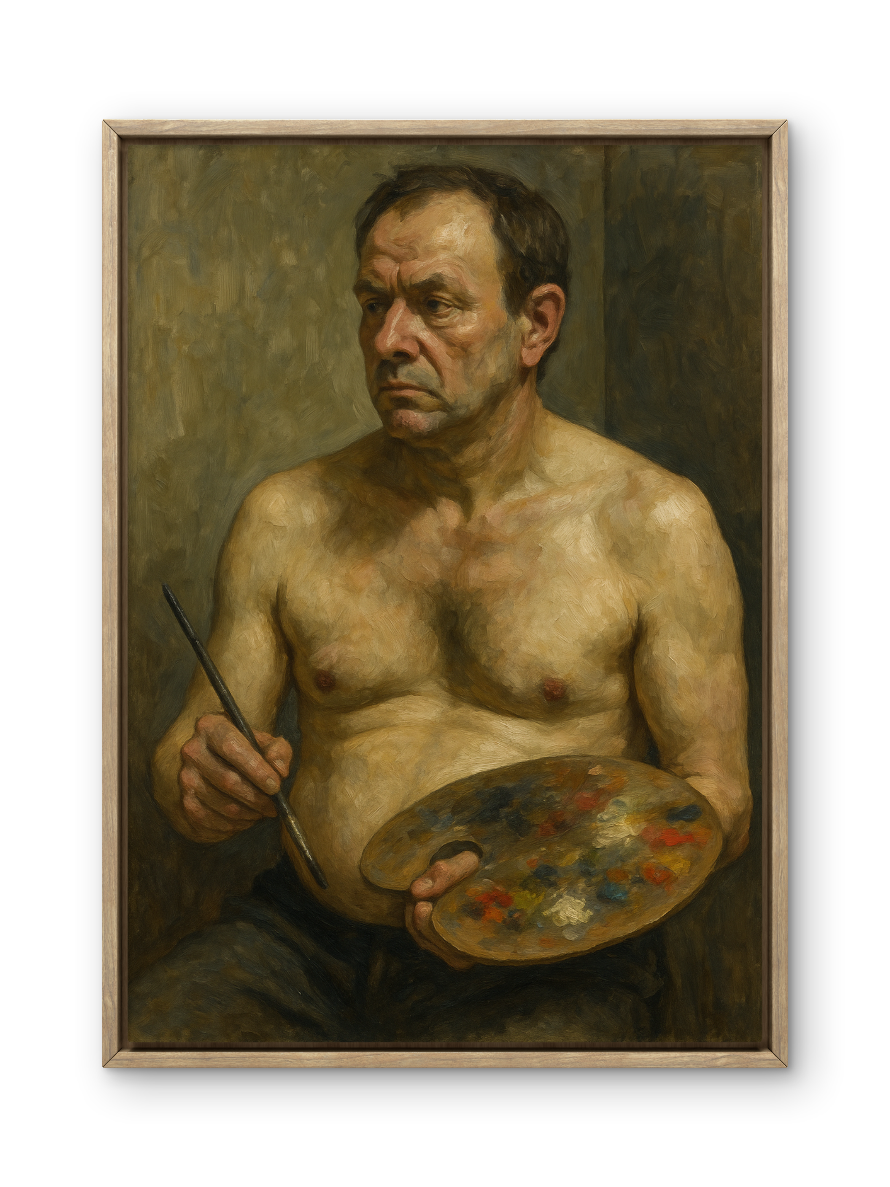 The Painter - Post-War Figurative Realism Portrait