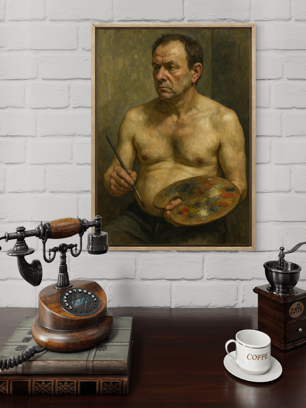 The Painter - Post-War Figurative Realism Portrait