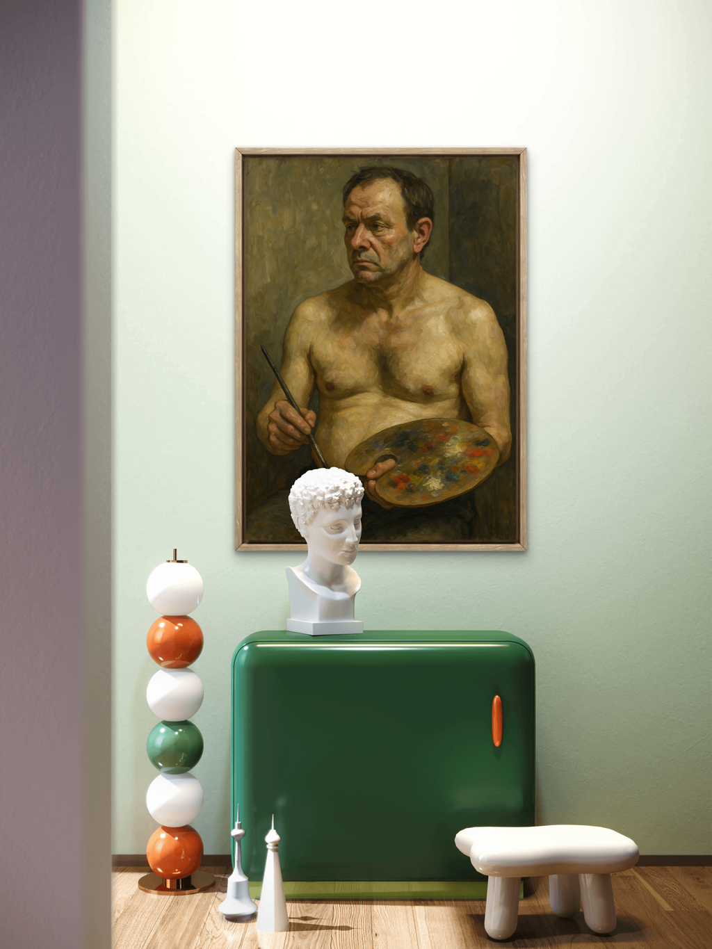 The Painter - Post-War Figurative Realism Portrait