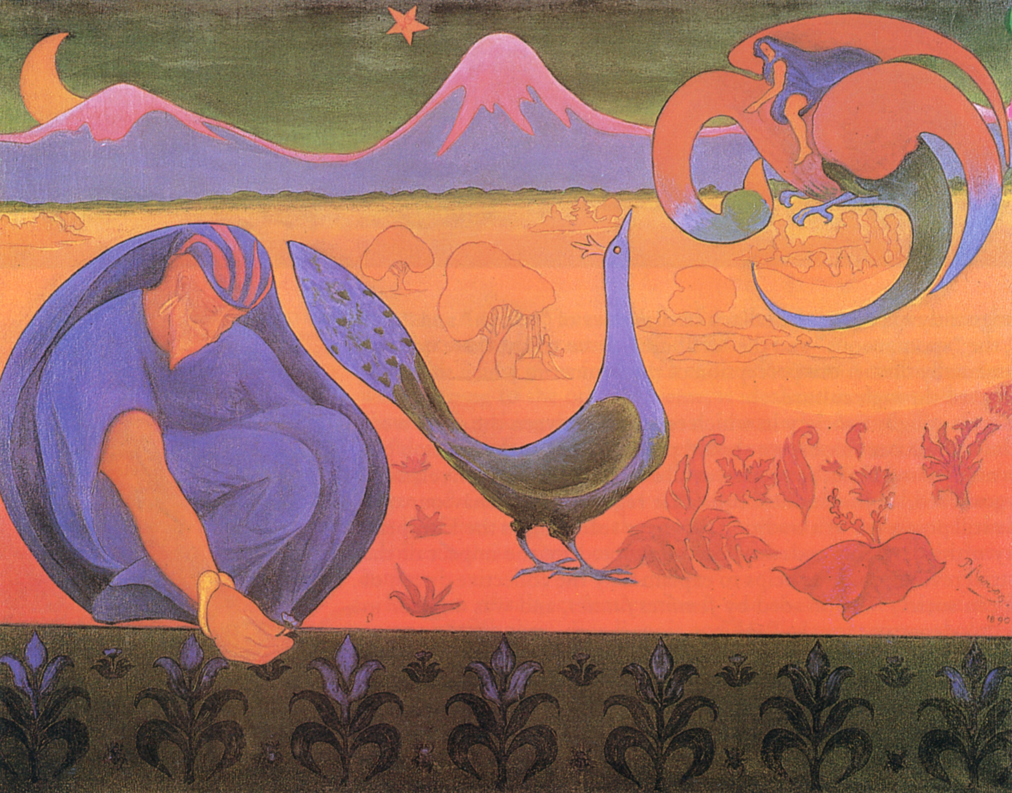 Paul Ranson Nabic Landscape 1890 - Les Nabis Art