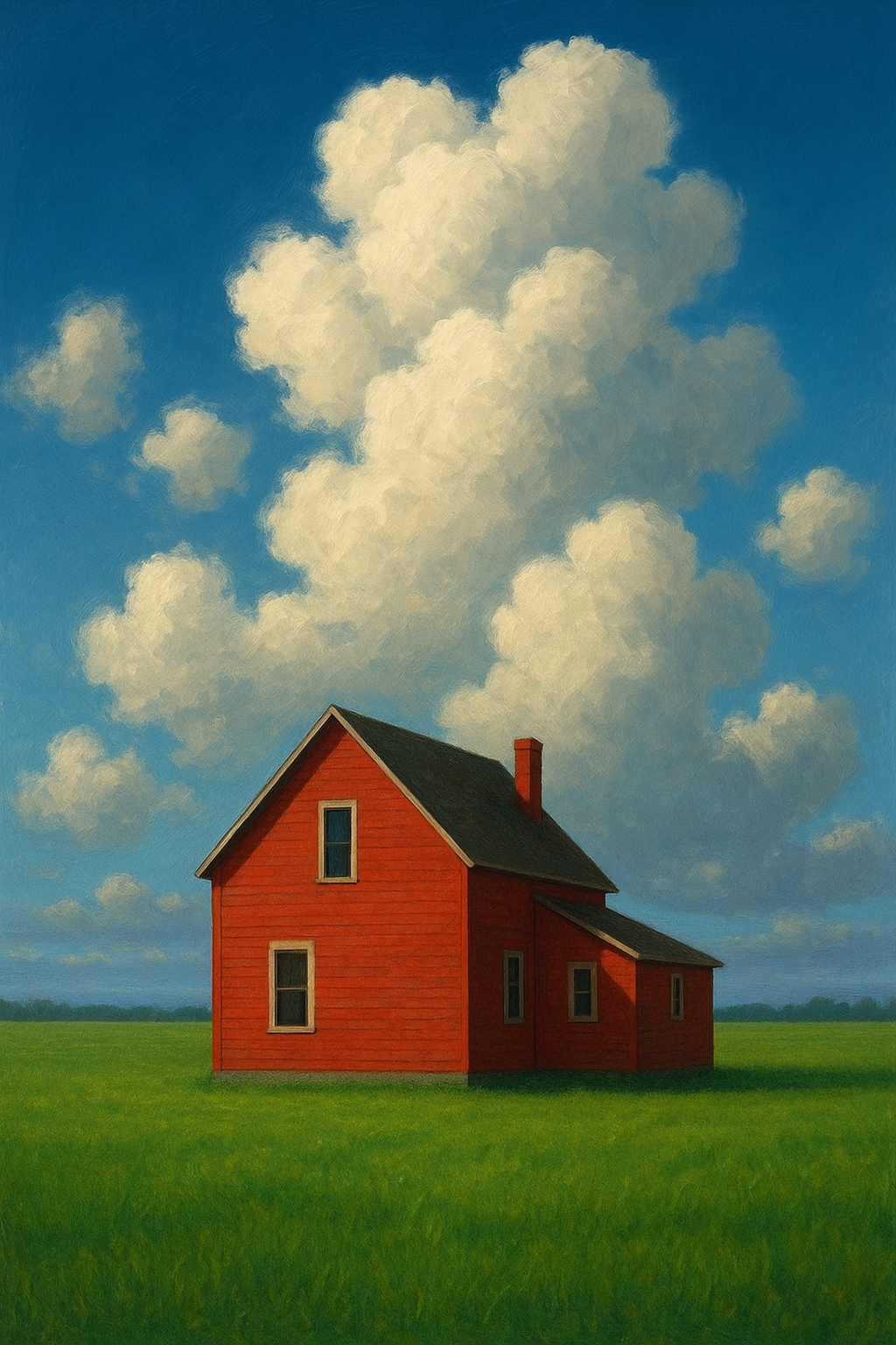 Red Barn on the Prairies