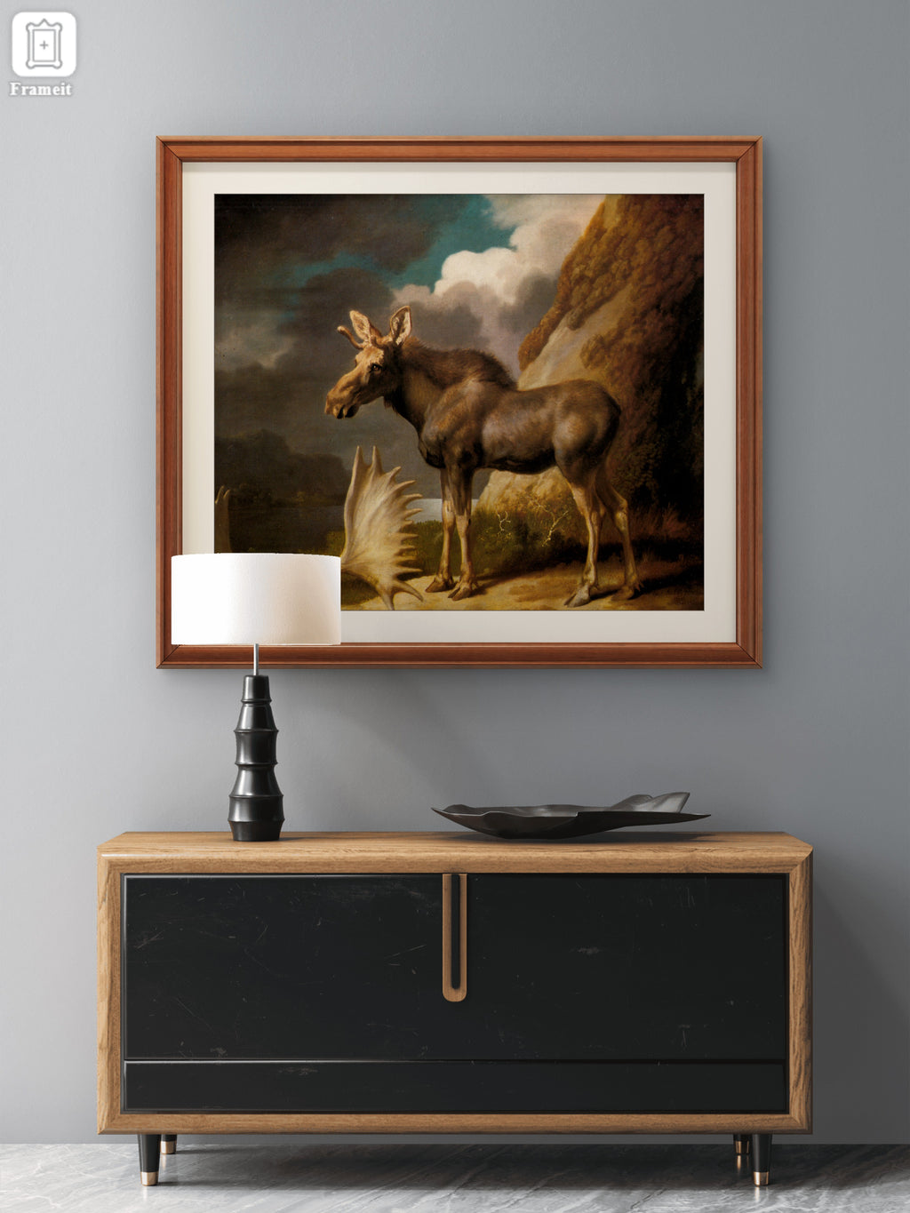 "Moose with Antlers," school of George Stubbs