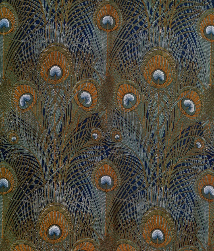Silver, Arthur (1853-1896) - 'Peacock Feather' cotton made for Liberty's c.1887