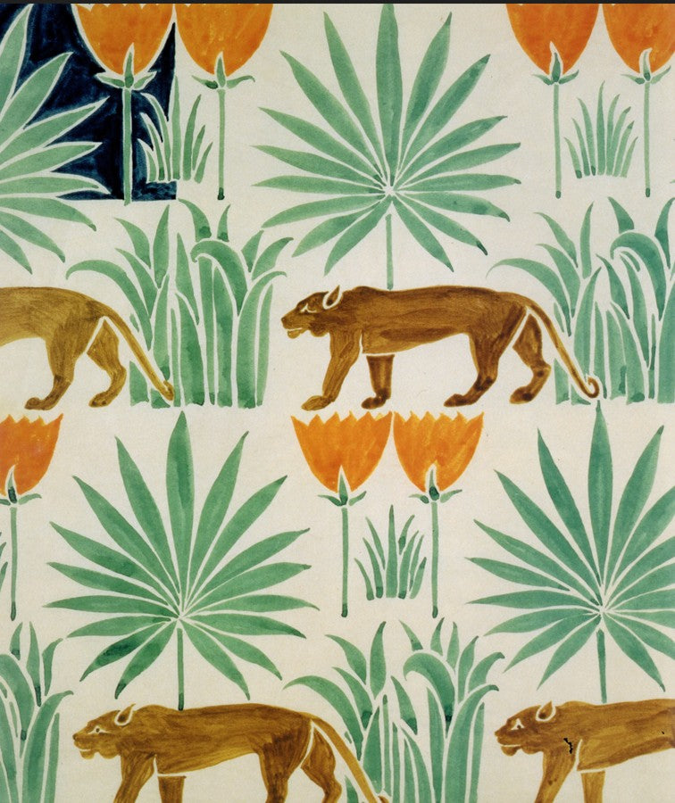 Voysey, Charles F.A. (1857-1941) - Design for wallpaper or textile 1918