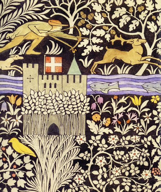Voysey, Charles F.A. (1857-1941) - 'The Huntsman textile' design c.1919