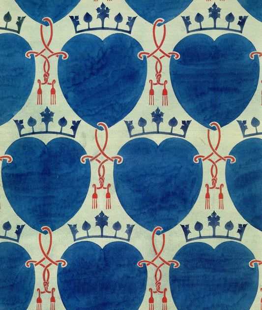 Voysey, Charles F.A. (1857-1941) - 'Union of Hearts' design c.1898