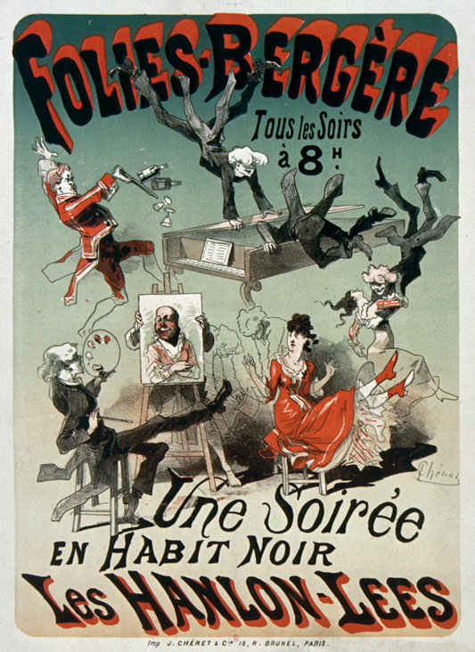 "Folies Bergère: Une Soirée en Habit Noir," by Jules Chéret 1878