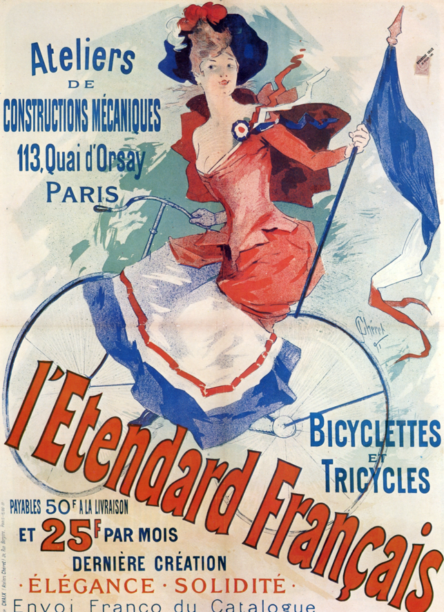 Jules Chéret L'Etendard Français 1891 - Patriotic Belle Époque Poster