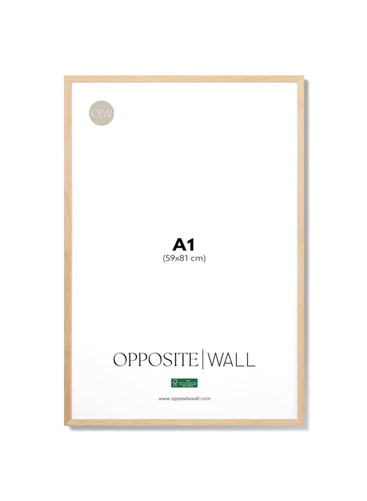 Solid Oak Frame, A1 | 59x84 cm