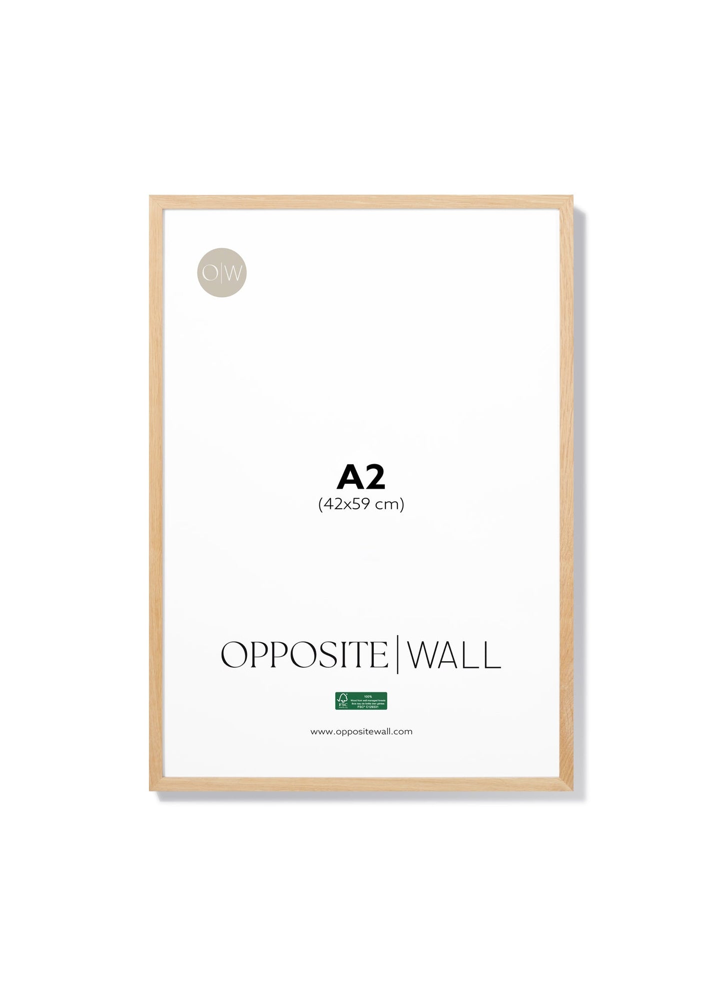 Solid Oak Frame, A2 | 42x59 cm