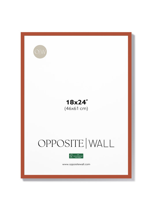 Terracotta Wood Frame, 18x24 in | 46x61 cm