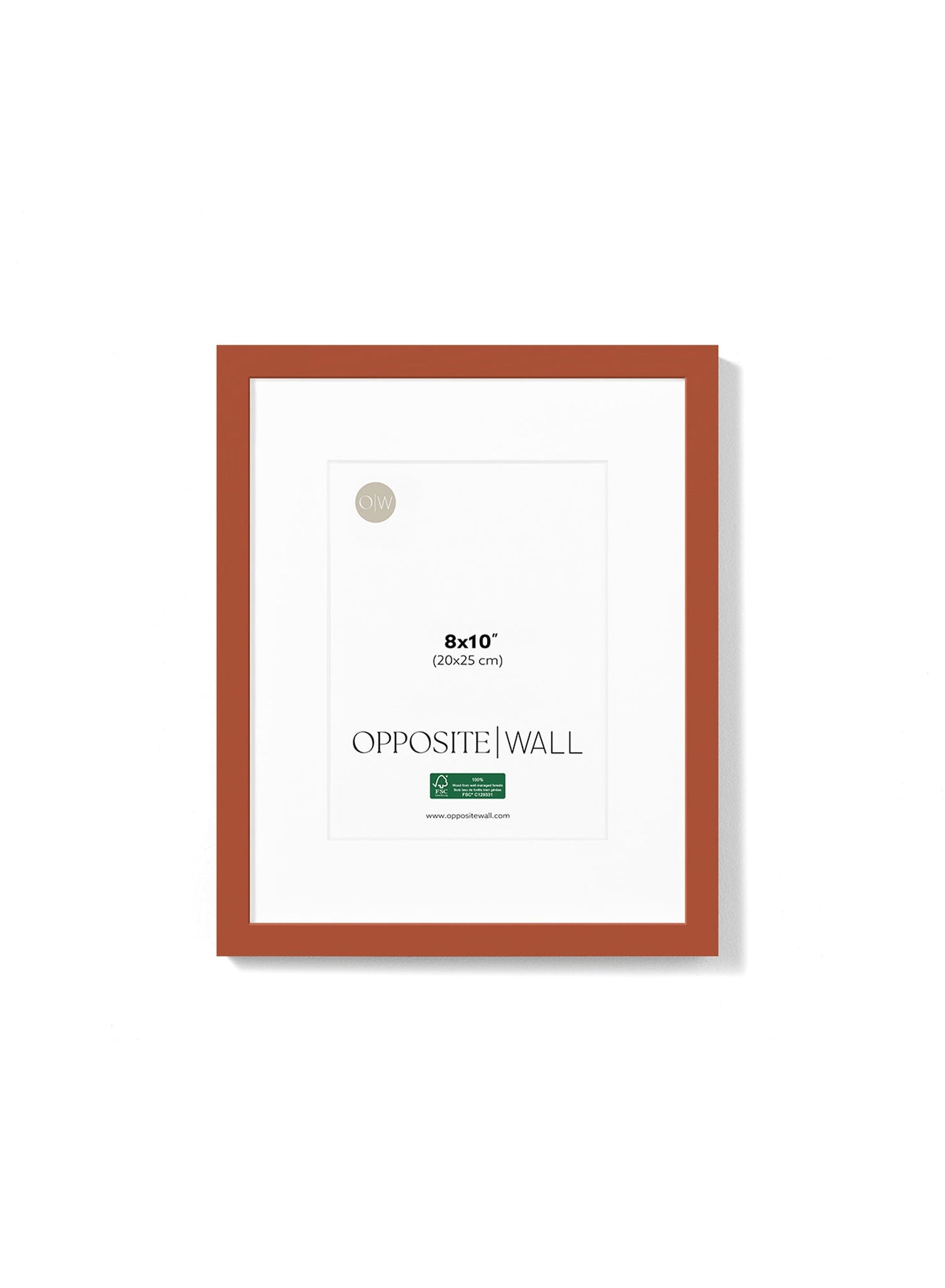 Terracotta Wood Frame, 8x10 in | 20x25 cm