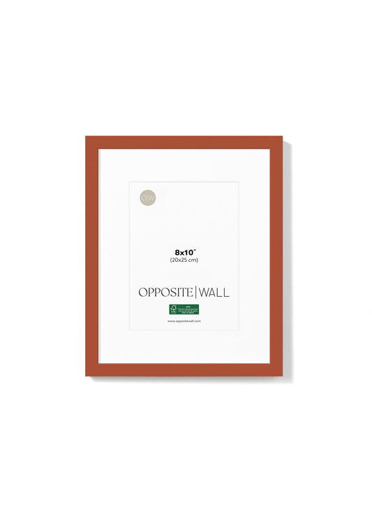 Terracotta Wood Frame, 8x10 in | 20x25 cm
