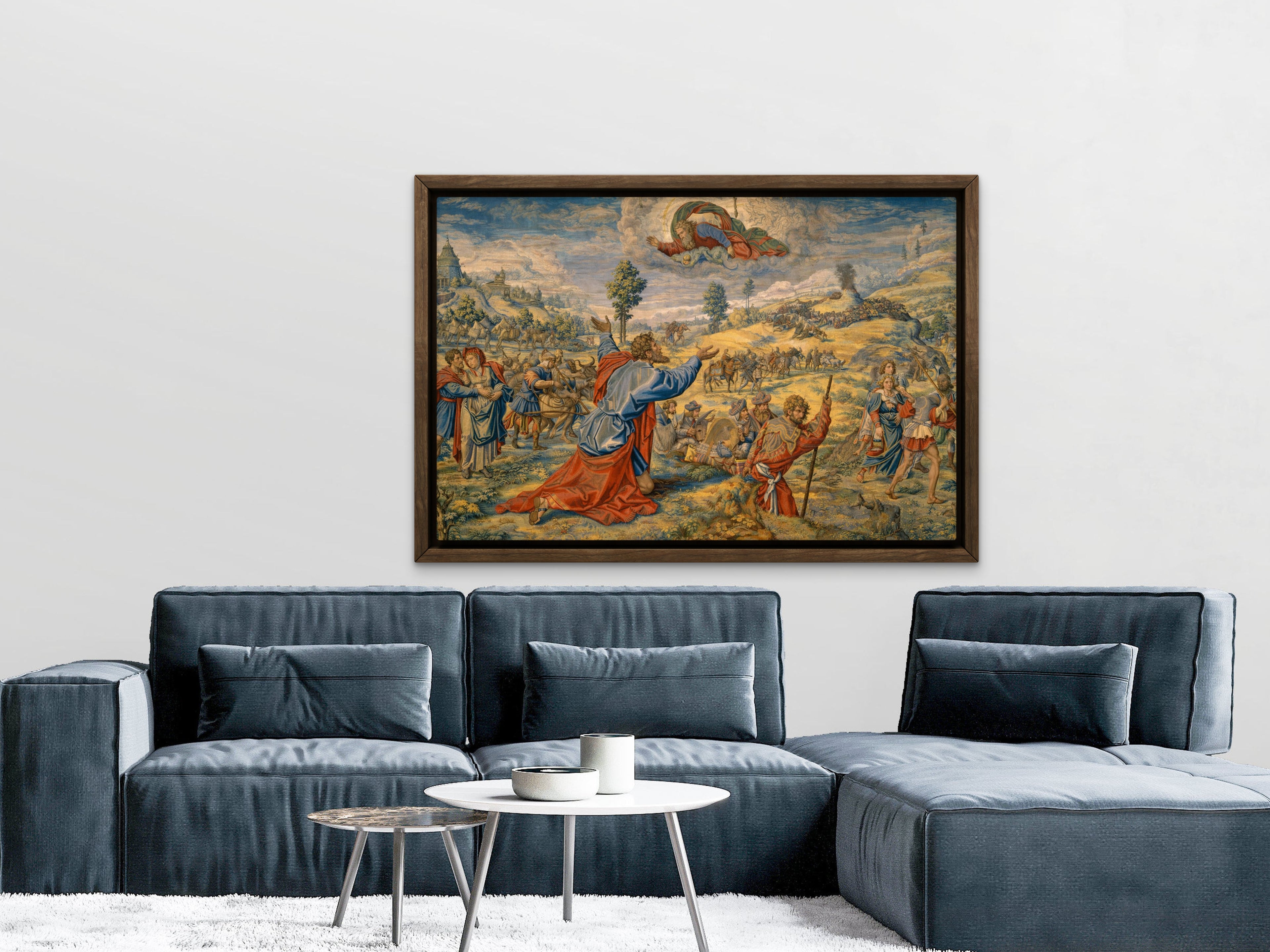 The Departure of Abraham Digitally Restored Tapestry