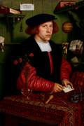 Hans Holbein Georg Giese 1532 - Renaissance Merchant Portrait