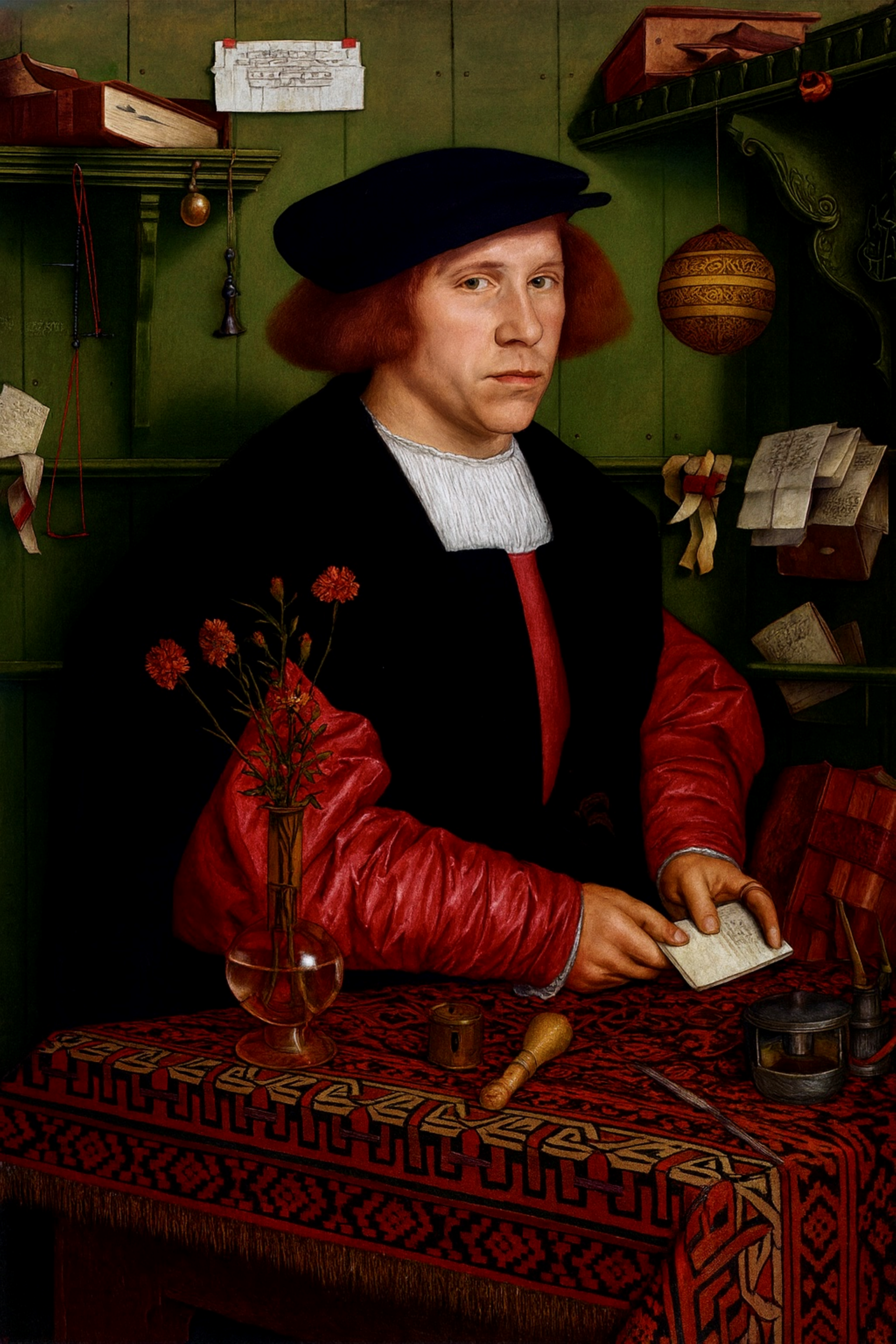 Hans Holbein Georg Giese 1532 - Renaissance Merchant Portrait
