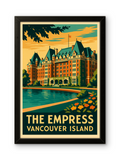 FRAMED & READY TO HANG! The Empress, Victoria, British Columbia