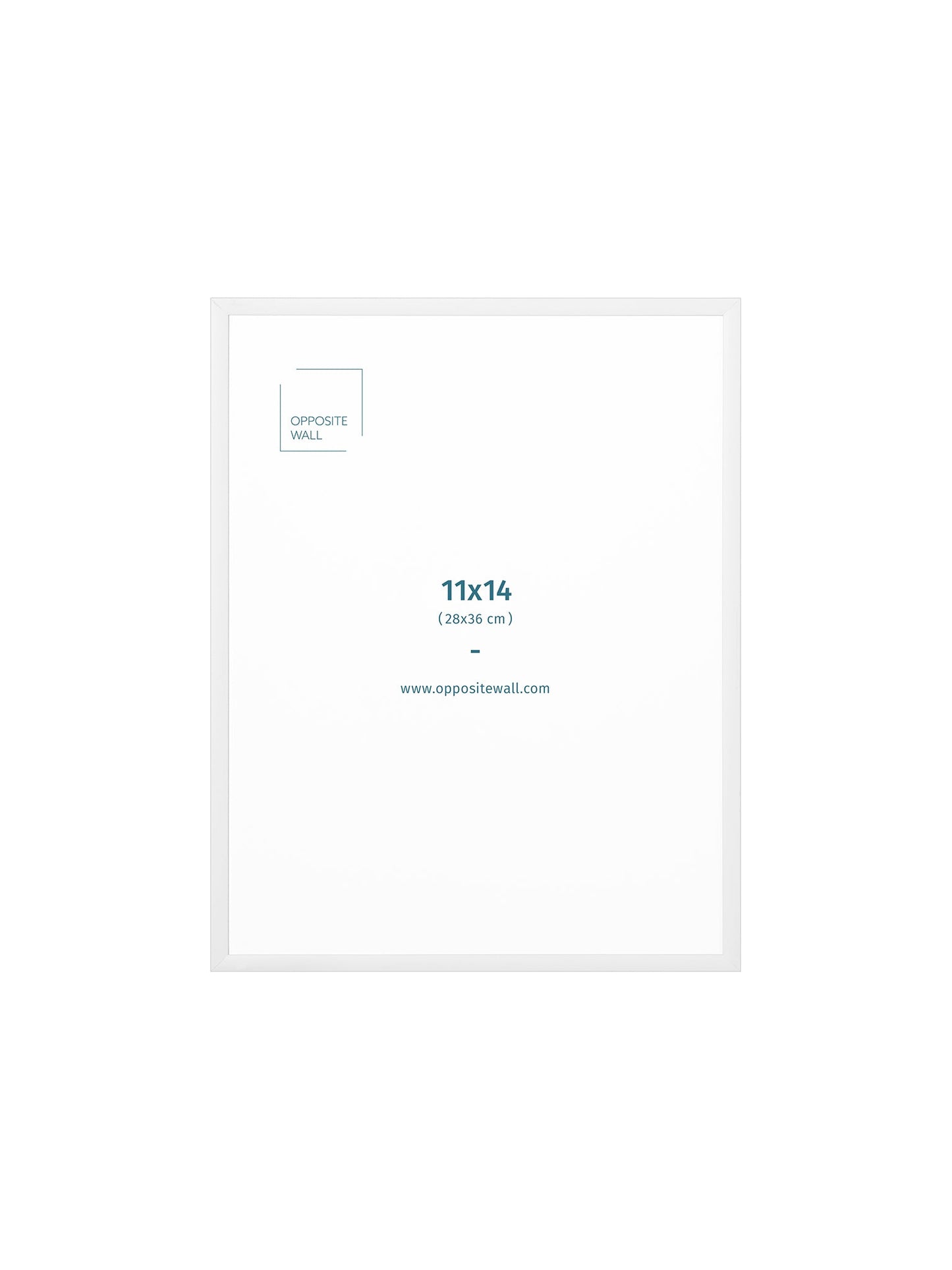 White Metal Frame, 11x14 in | 28x36 cm