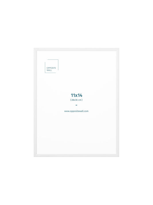 White Metal Frame, 11x14 in | 28x36 cm