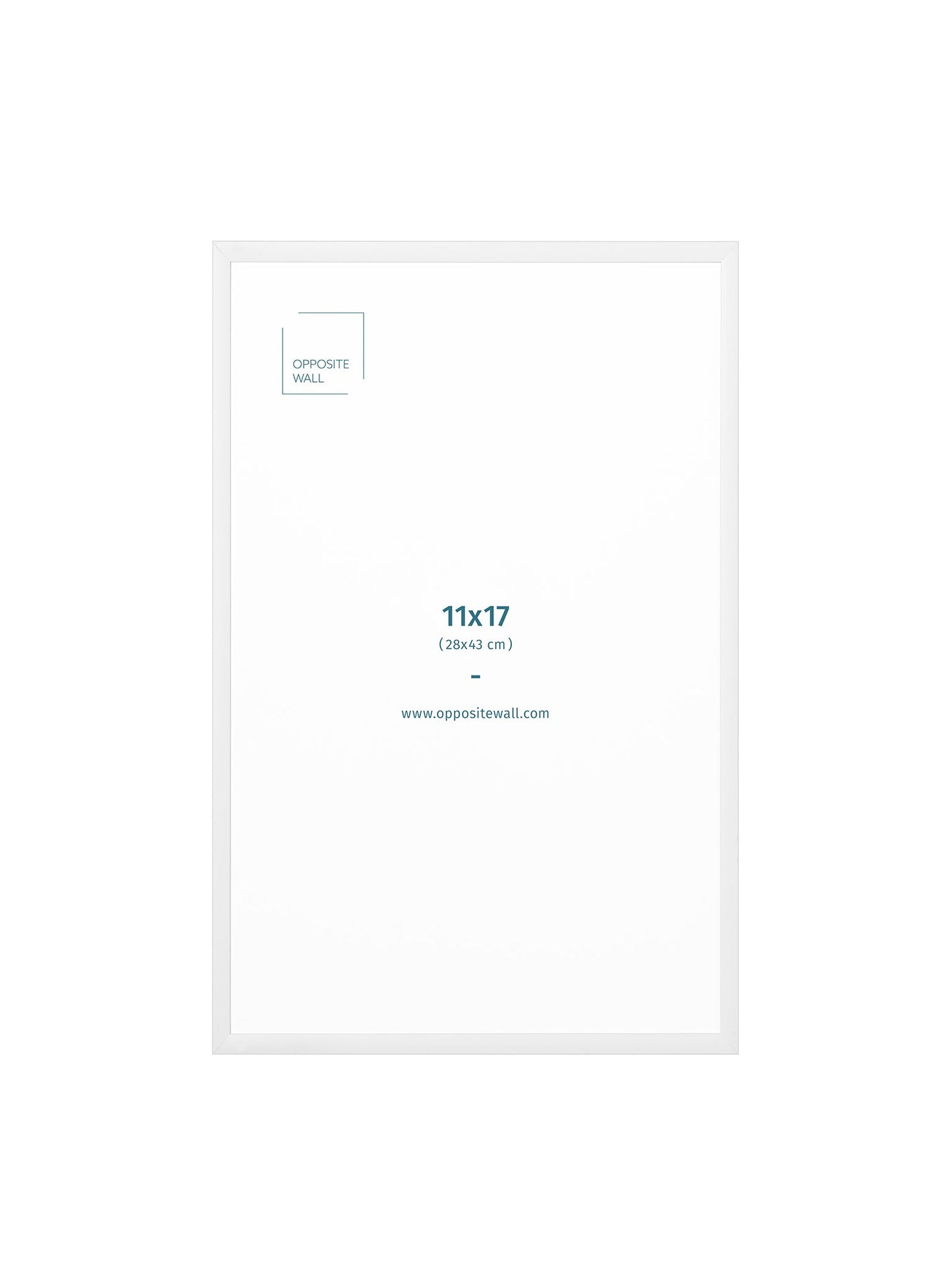 White Metal Frame, 11x17 in | 28x43 cm