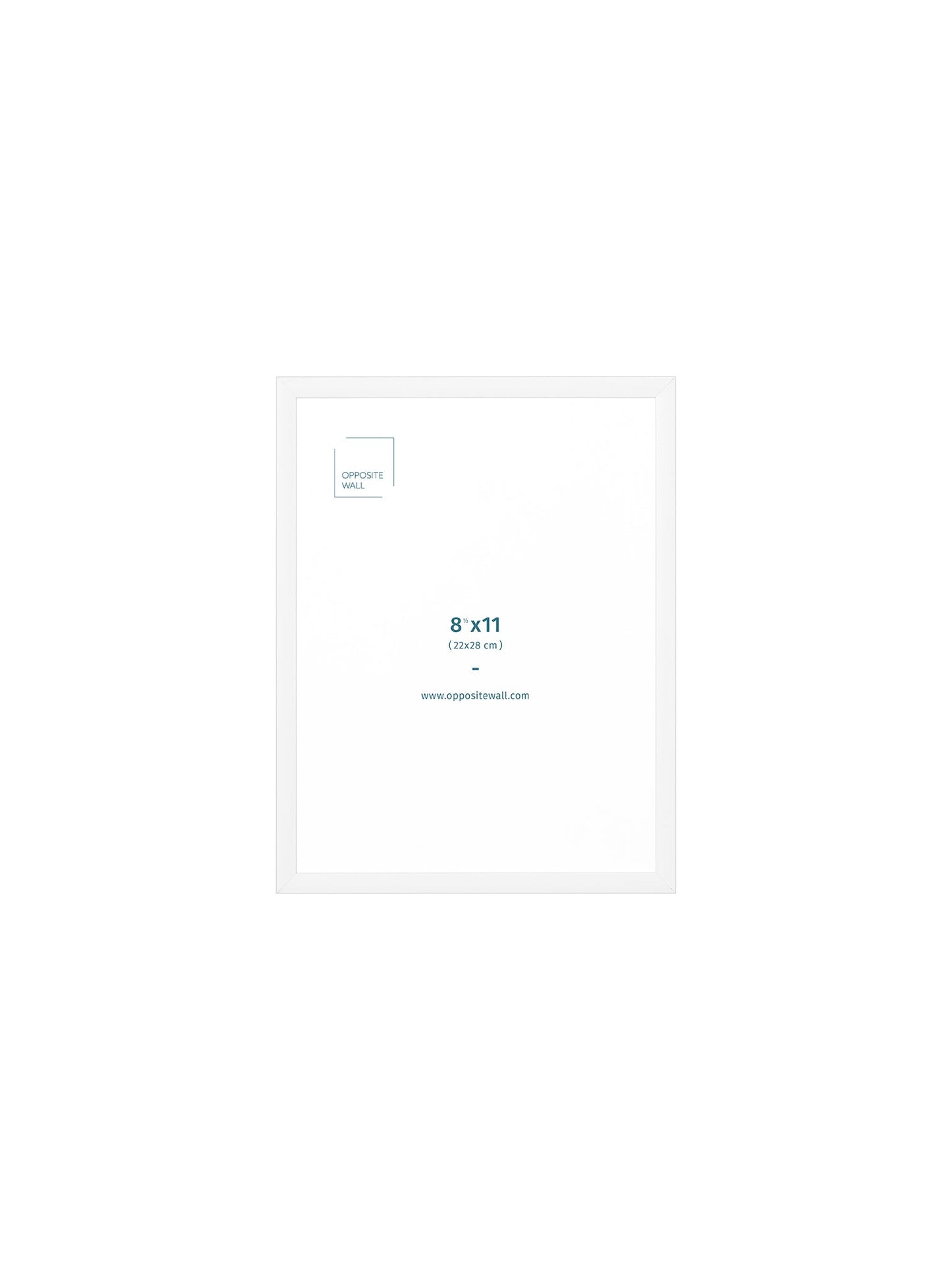 White Metal Frame, 8.5x11 in | 22x28 cm