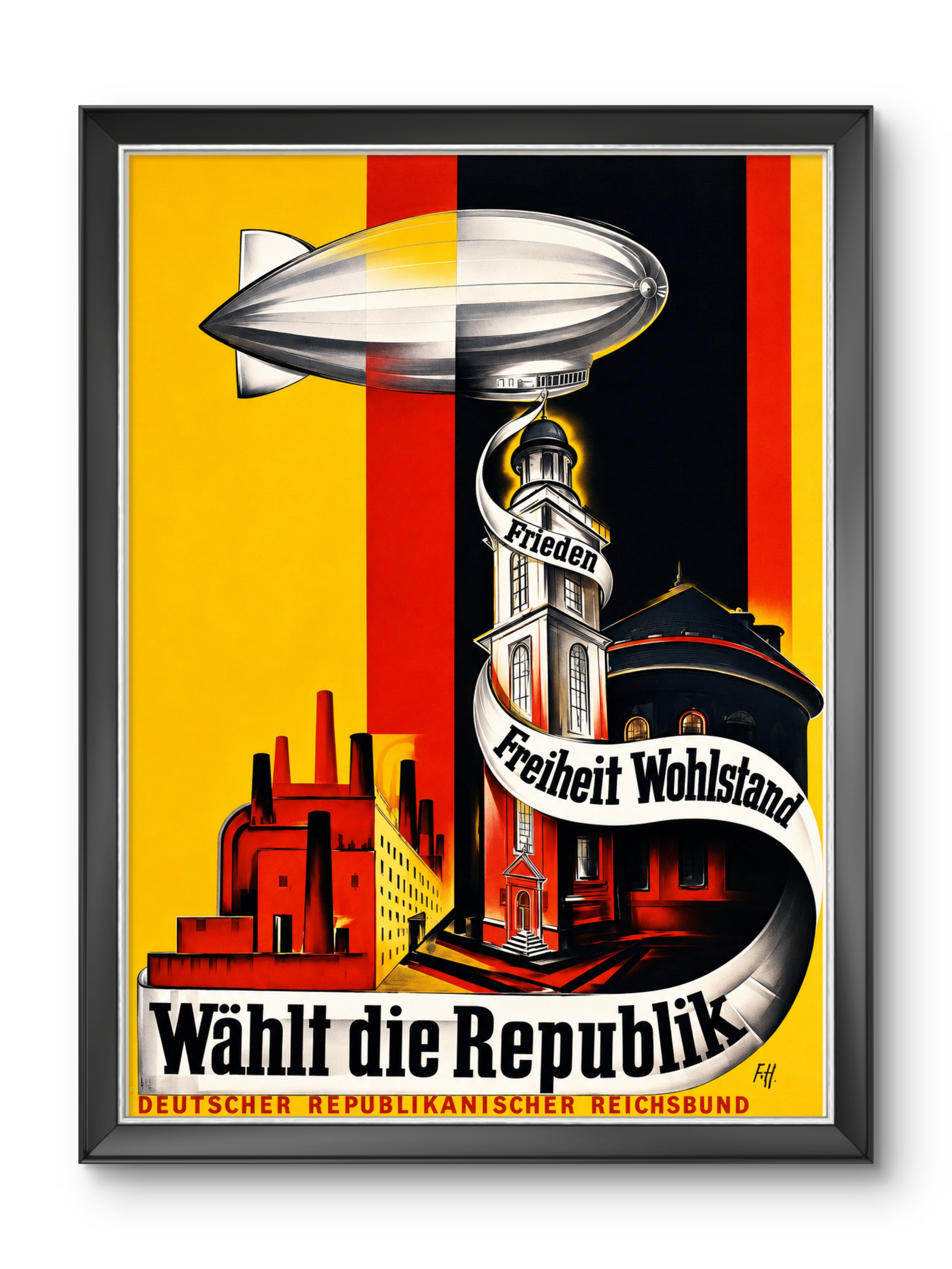 “Wählt die Republik” / “Vote for the Republic” Vintage Political Poster