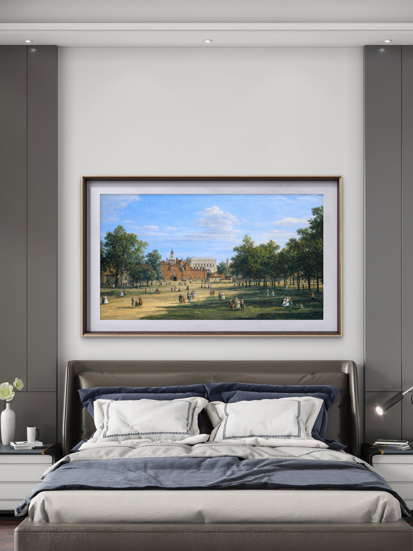 The Old Horse Guards and the Banqueting House from St James's Park, by Canaletto