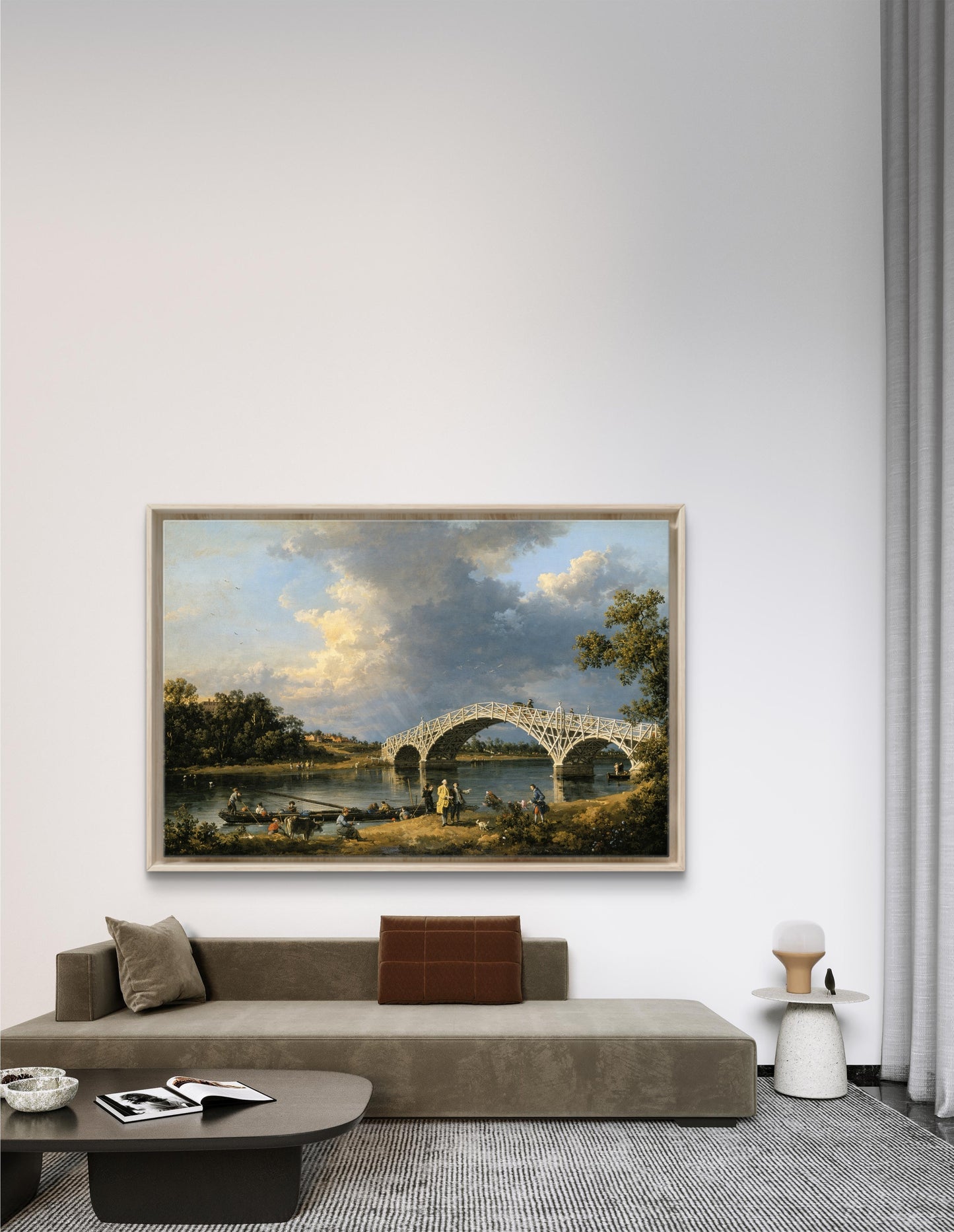 Old Walton Bridge, by Canaletto