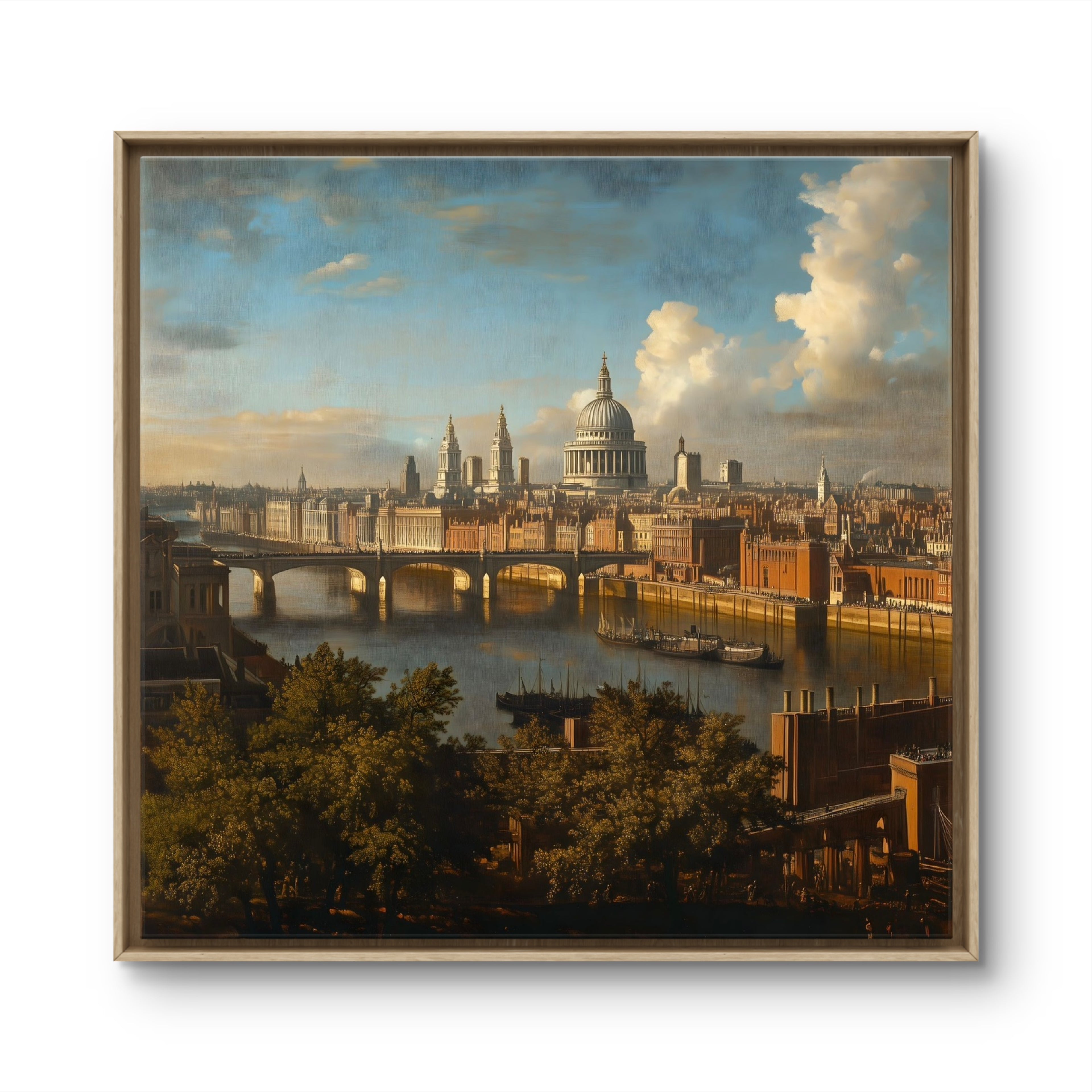 The Thames, the Bridges & St. Paul’s, School of Canaletto