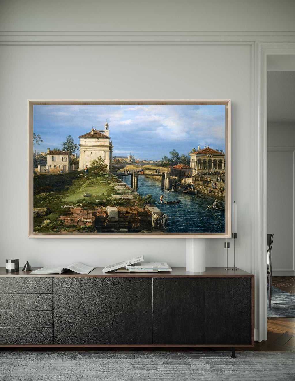 Capriccio with Ruins and Porta Portello, Padua, by Canaletto