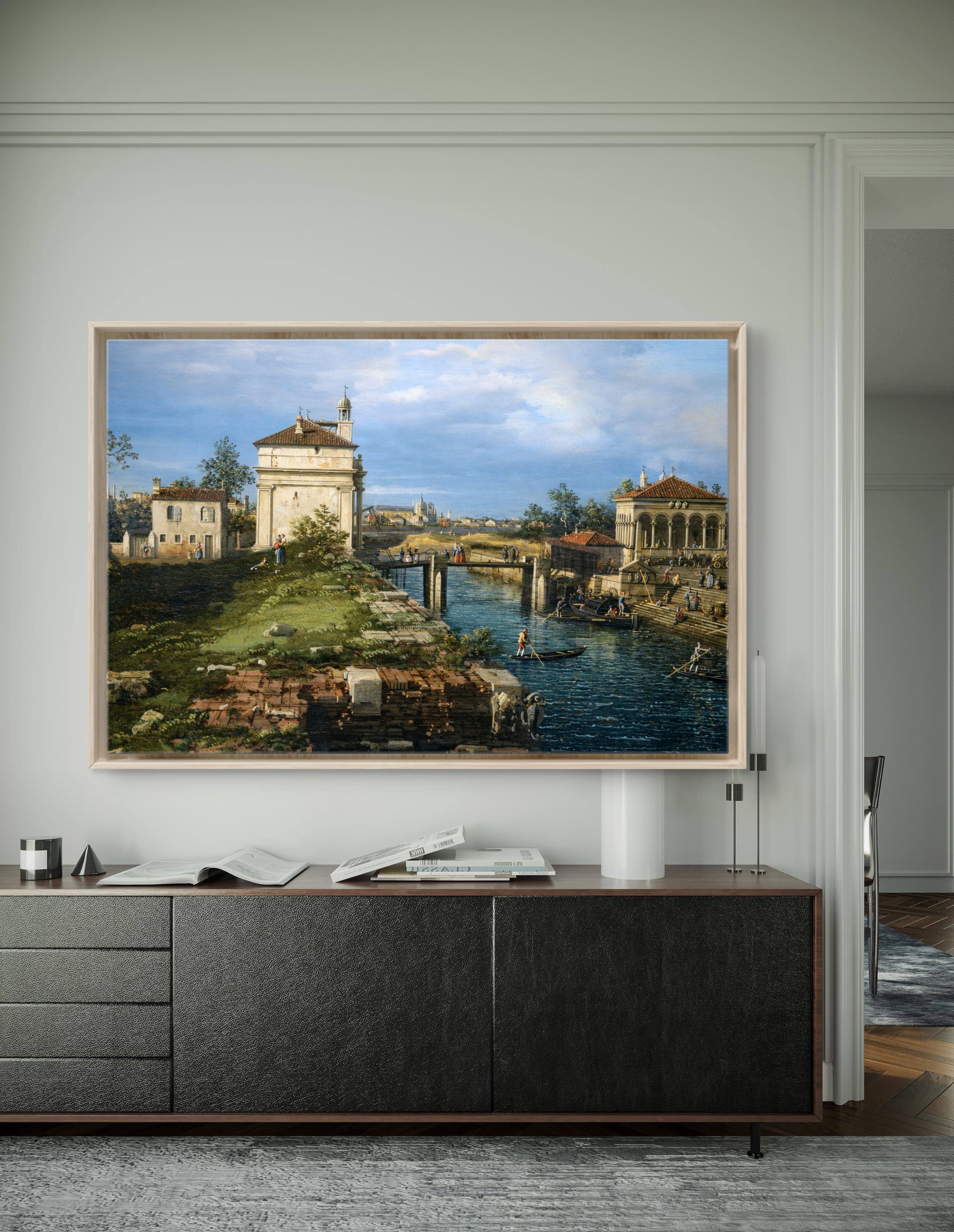 Capriccio with Ruins and Porta Portello, Padua, by Canaletto