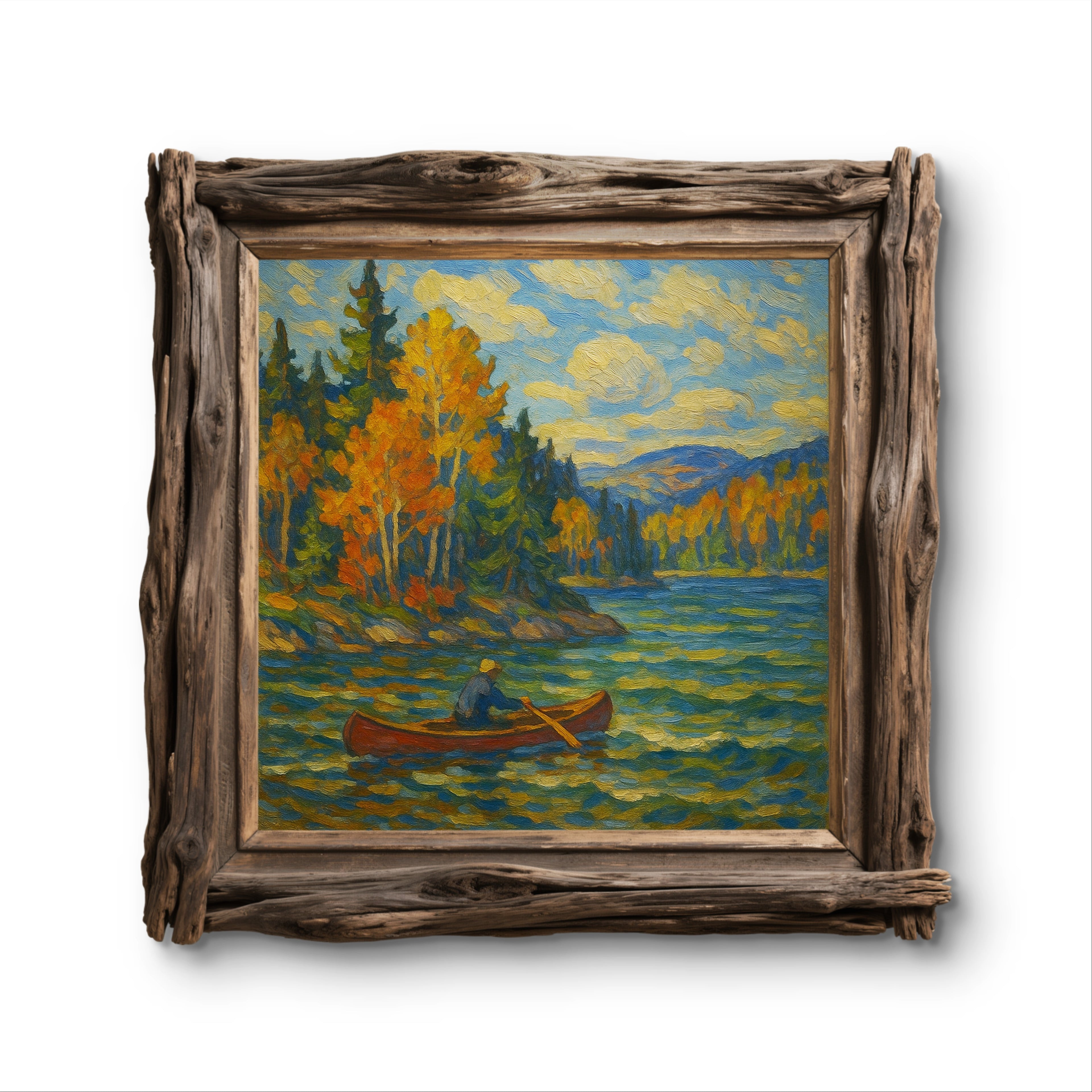 Lone Canoe, Algonquin Park, School of A.Y. Jackson