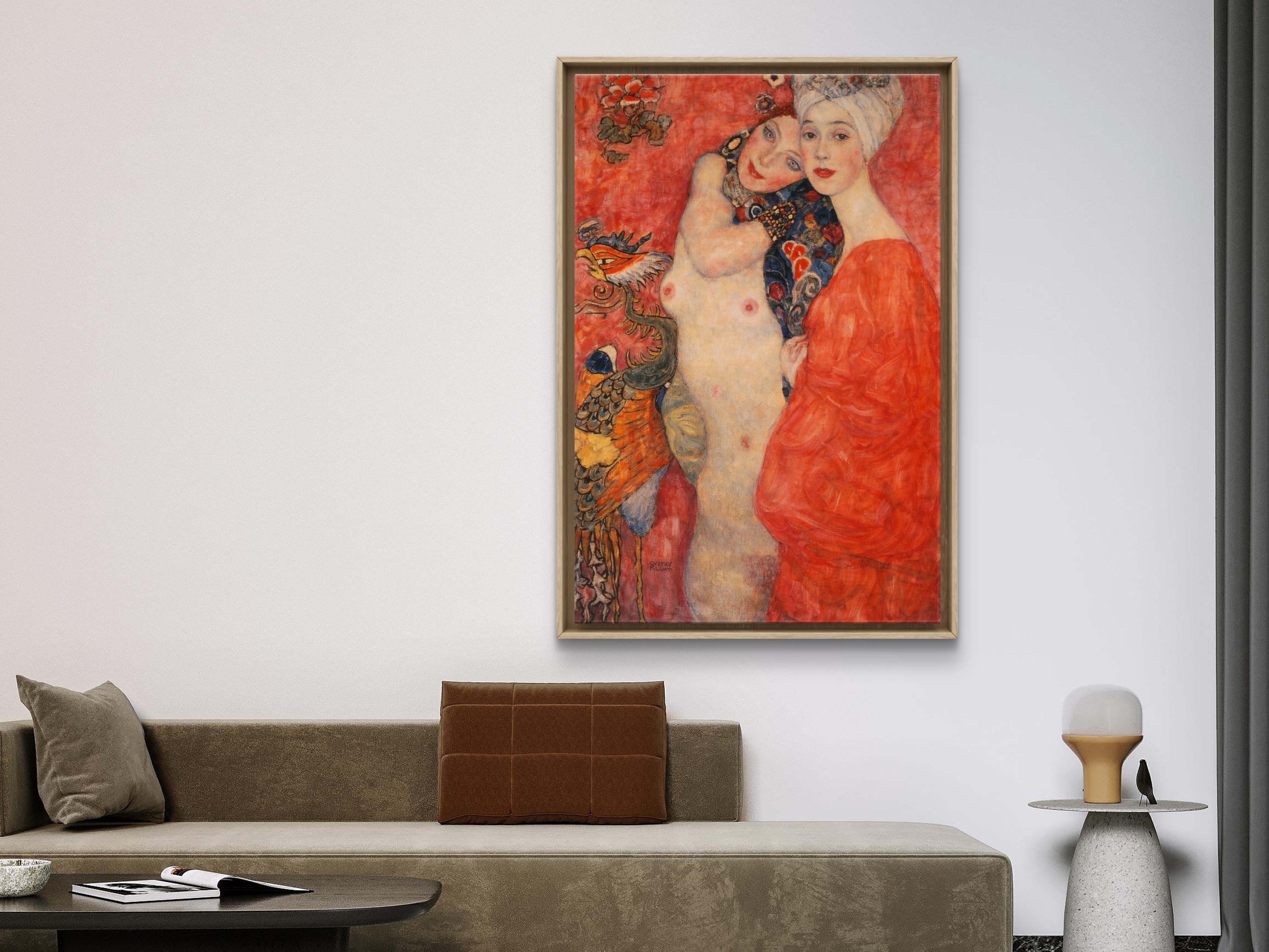 Gustav Klimt (1862–1918), Girl Friends (Die Freundinnen), 1916–1917, Remastered by Elliott Best