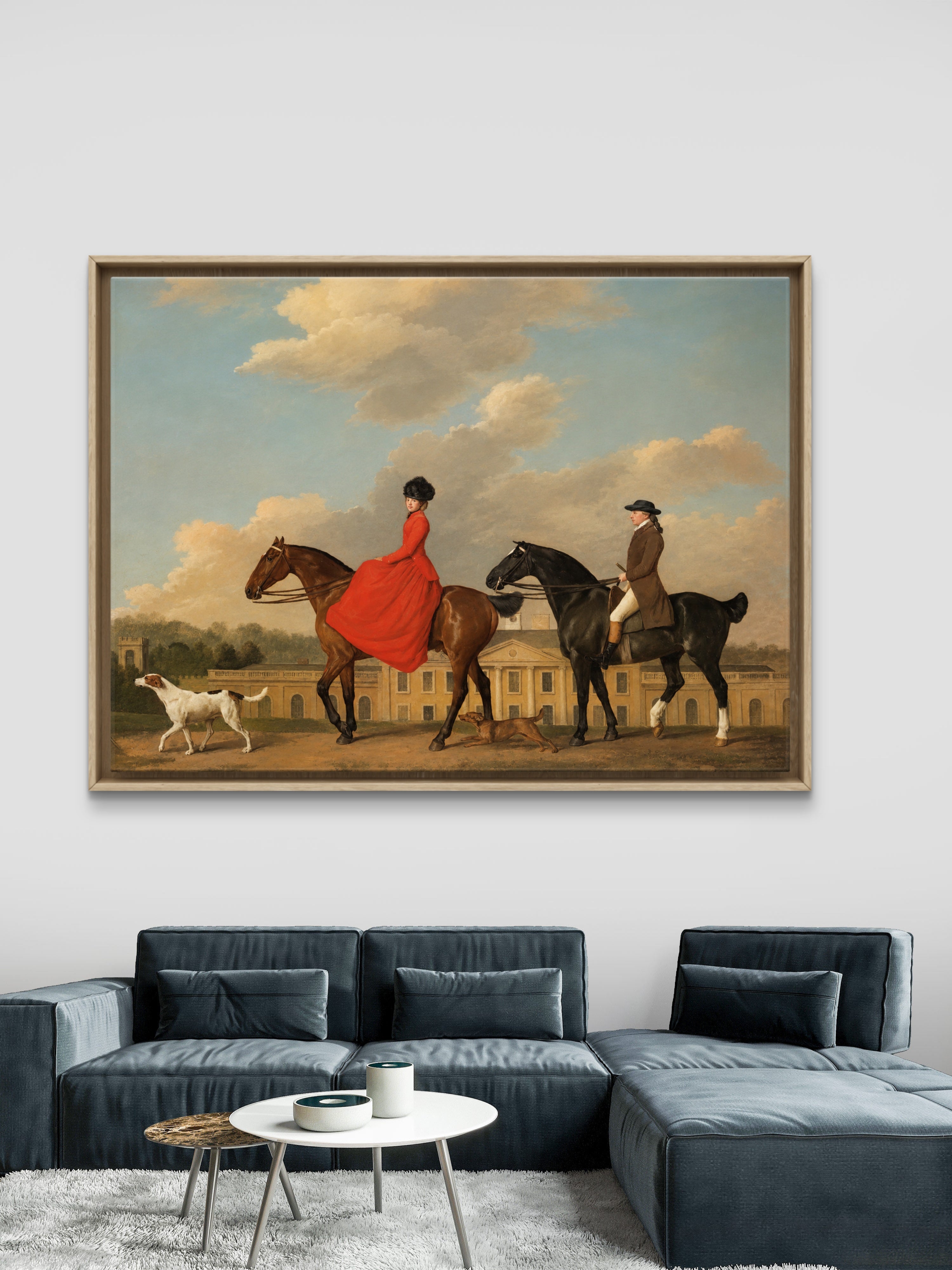 John & Sophia Musters out riding 1777, Stubbs, George (1724-1806)