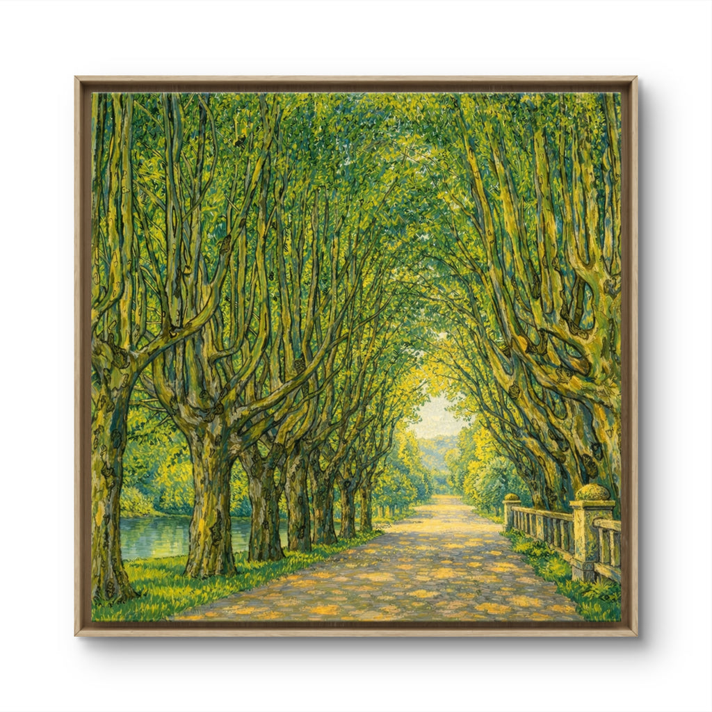 Avenue in Schloss Kammer Park (near Lake Attersee), Gustav Klimt, 1912, Restoration by Elliott Best